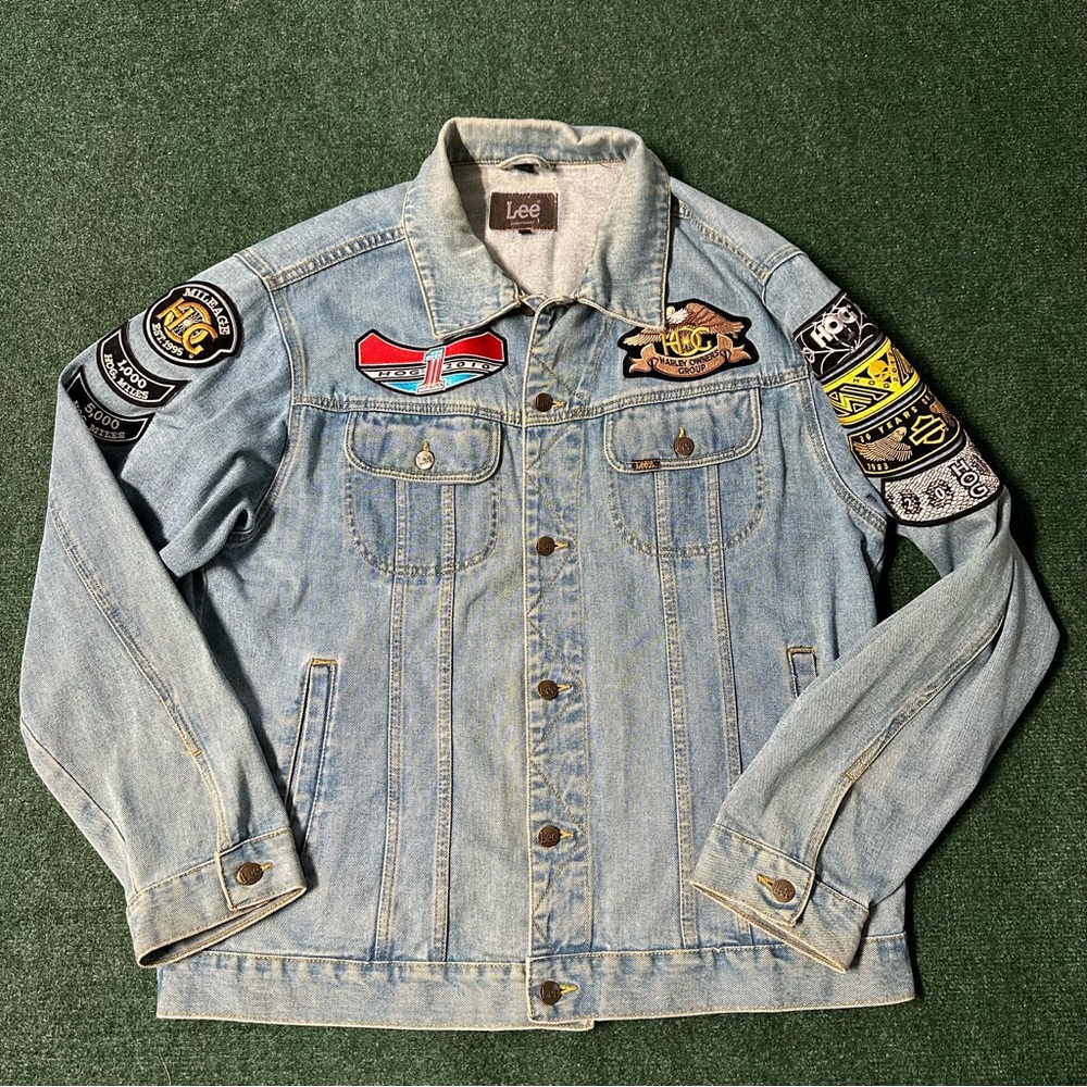 Harley Owner’s Group Denim Jacket Lee Women’s Size Large